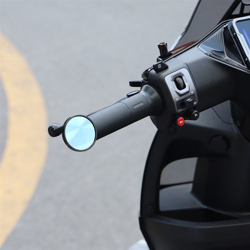 适用九号车把后视镜迷你复古小牛电动车摩托车极核手把镜改装配件