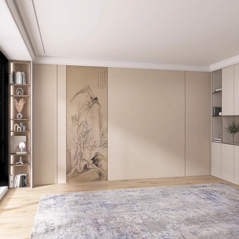 壁纸8d立体现代轻奢p宋氏美学背景墙壁布客厅装饰壁纸卧室墙布壁