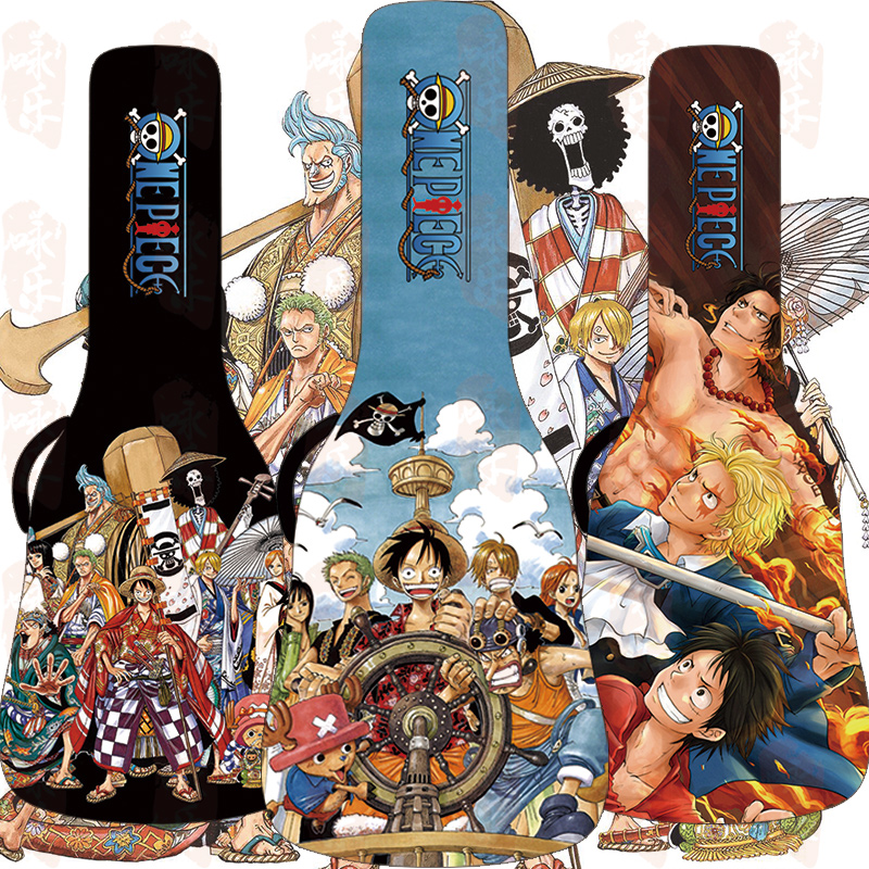 个性涂鸦加厚防水防震吉他双肩背A包男女民谣4041寸吉他袋男女琴