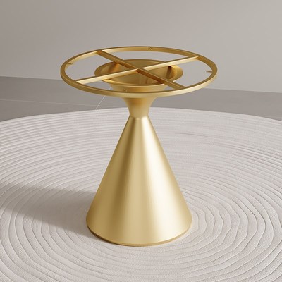 桌腿底座圆桌脚金属大理石支架阳台岩板I桌腿茶几圆形桌脚餐桌桌