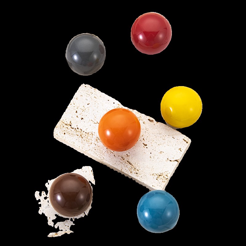 日系免订自粘抽屉柜门玻璃门彩色圆球陶瓷衣柜小拉手免打孔门把手