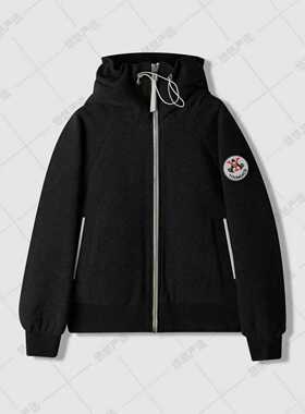 【鹅家高端系列】新款宽松休闲连帽加绒卫衣夹克外套 24186