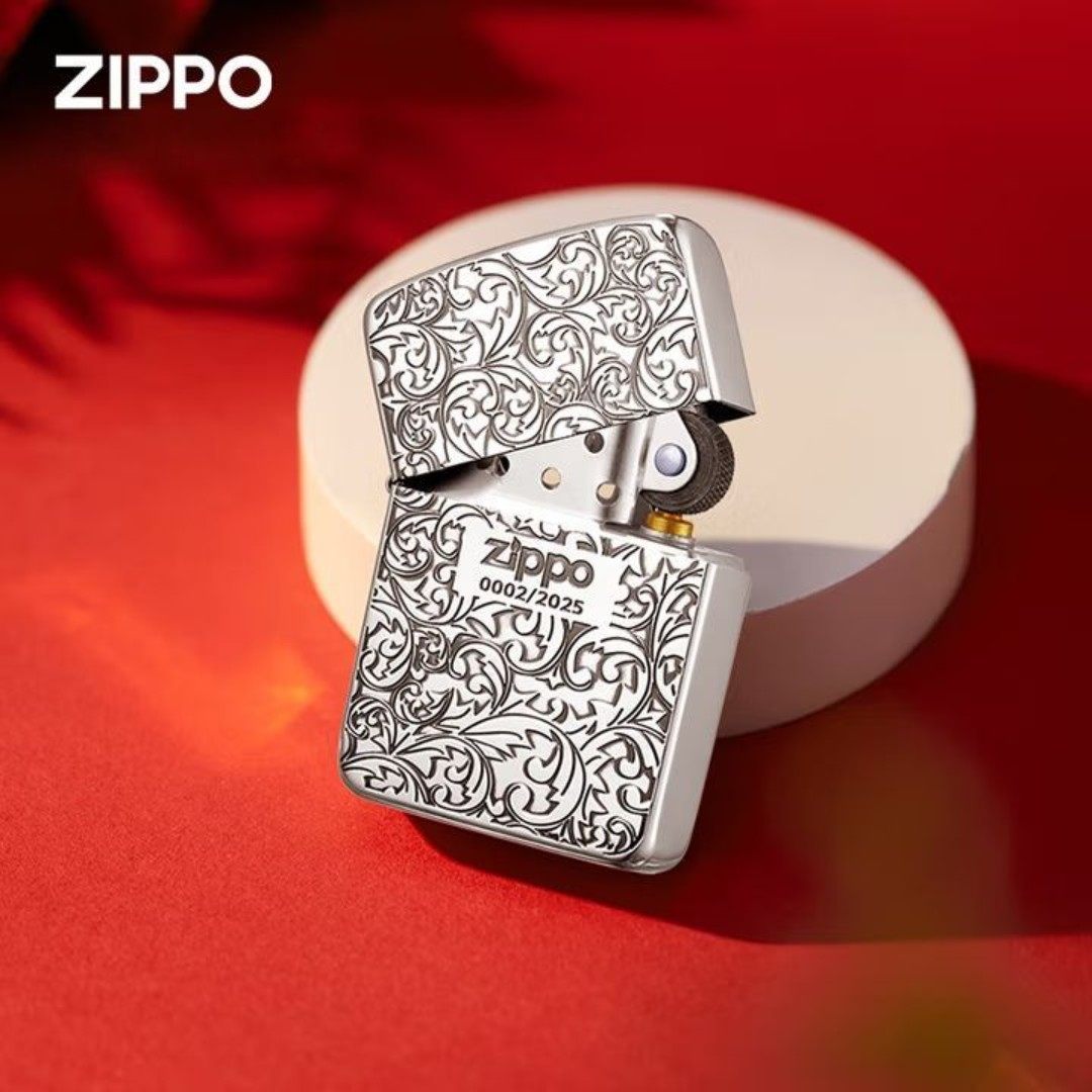 Zippo打火机正版 原装正品复刻唐草限量版防风煤油常规机男士礼物