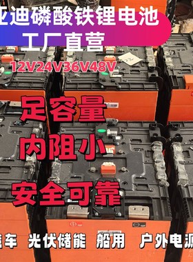 光伏储能锂电池比亚迪磷酸铁锂24V48V货车启动驻车空调房车储能