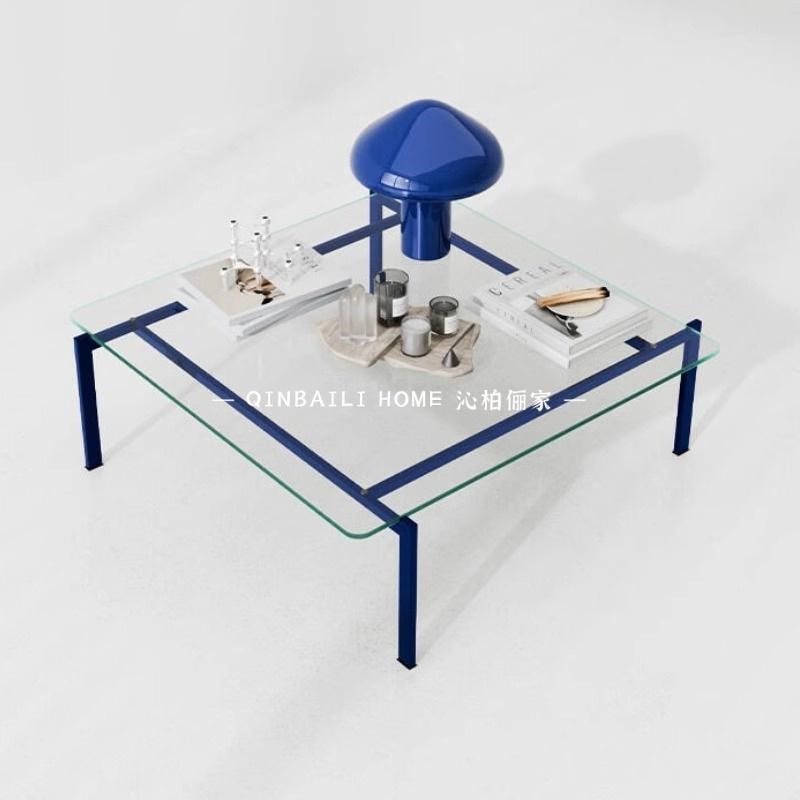 钢化玻璃茶几客厅j家用不锈钢咖啡桌果盘客厅茶几家用2024新款边