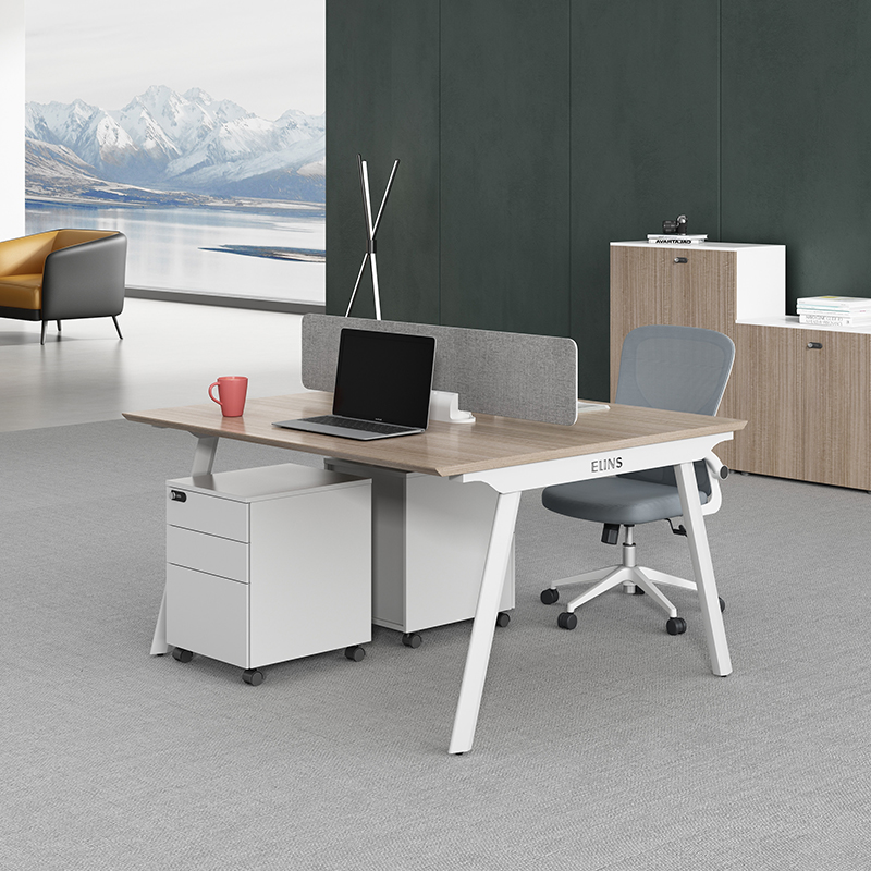 职员办公桌简约现代4/6人工位桌屏风卡座办公室桌椅组合办公家俱