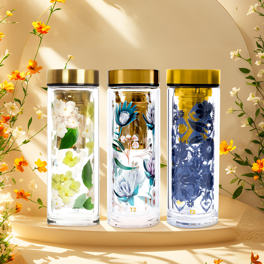 T2双层隔热玻璃透明真空保温杯