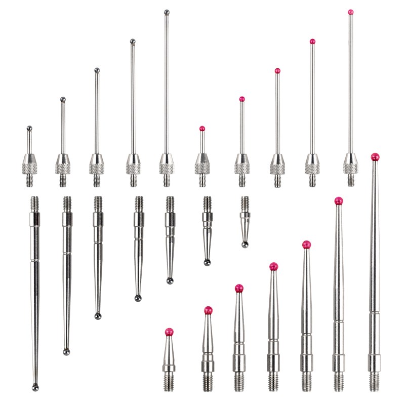 M2.5百千分表球型测针高度规测针测头测量头钨钢红宝石探针球表针