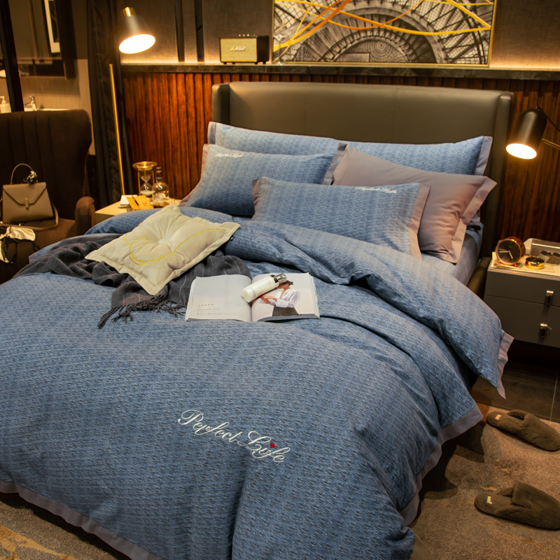 高端加厚全棉磨毛四件套100冬季床品冬天床上床单被套床笠款4