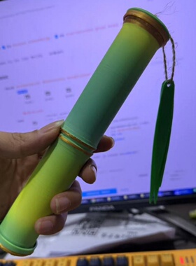 竹节伸缩剑解压3D打印多彩摆件