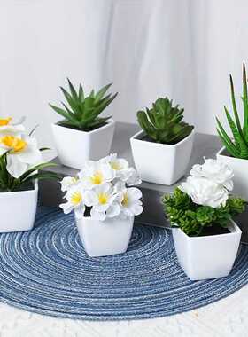 R 16510 Artificial succulent potted plant 仿真多肉玫瑰小盆栽
