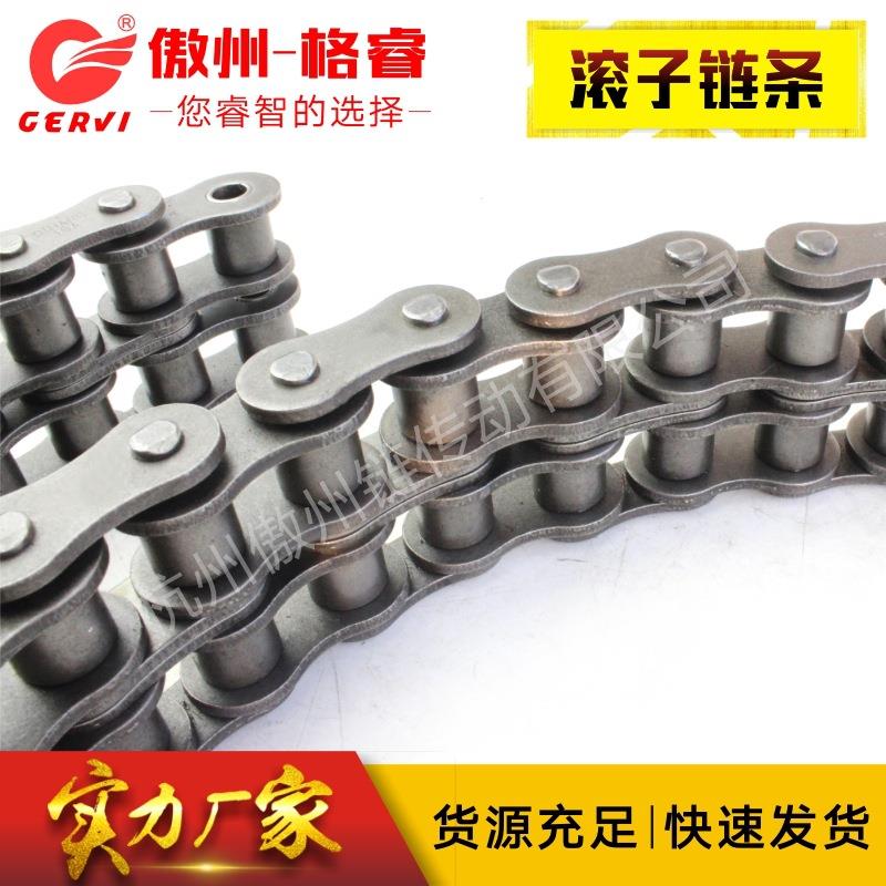现货供应1.5寸24A单排双排精密滚子链条 节距38.1国标工业传动链