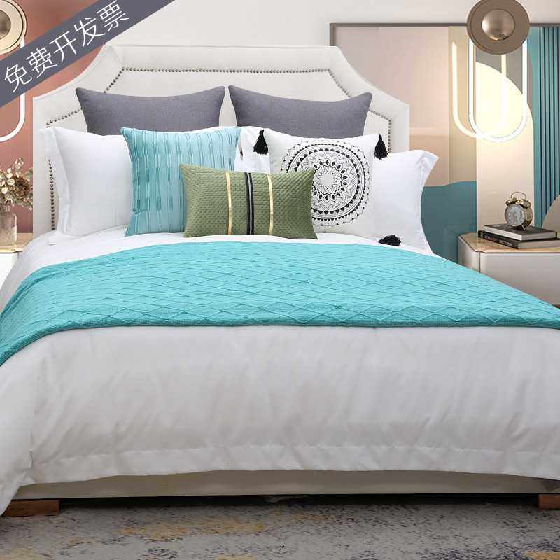 简约现代家具展厅卖场软装床品多件套楼盘样板间极简床上用品套件,鲜花速递/花卉仿真/绿植园艺,其它园艺用品,淘宝优惠券,粉丝福利购,淘宝优惠卷