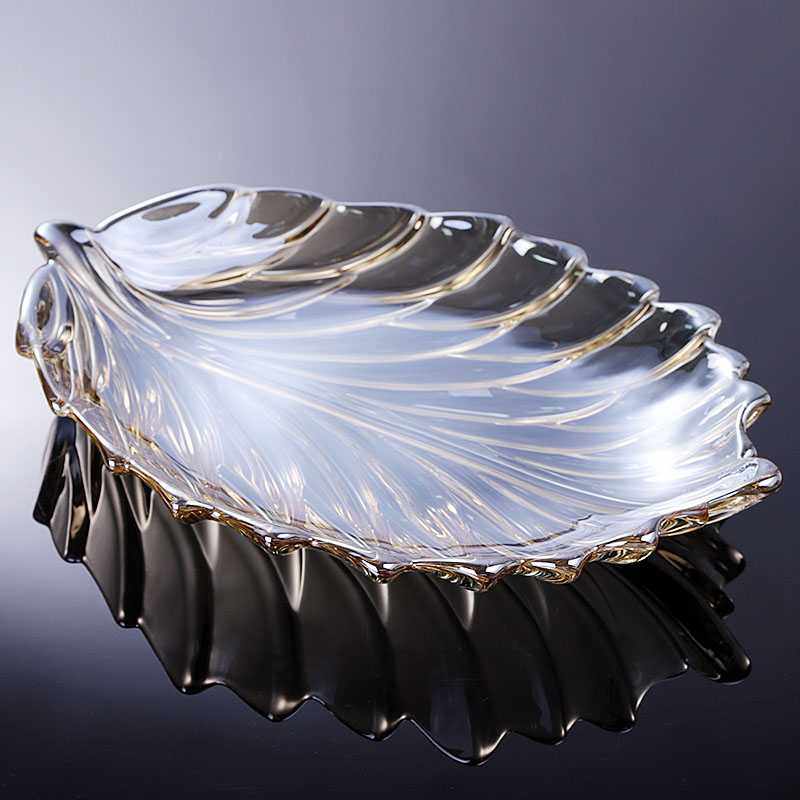 OF9D轻奢结婚客厅叶子果盘欧式彩色平盘水晶玻璃水果盘糖果盘家用,鲜花速递/花卉仿真/绿植园艺,其它园艺用品,淘宝优惠券,粉丝福利购,淘宝优惠卷