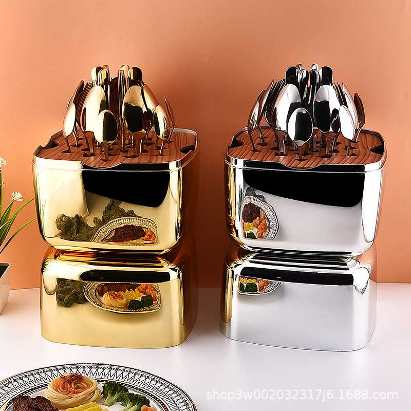 1010餐具24件套装餐具幸运盒套装礼品盒装现代餐厅收纳盒 桌面