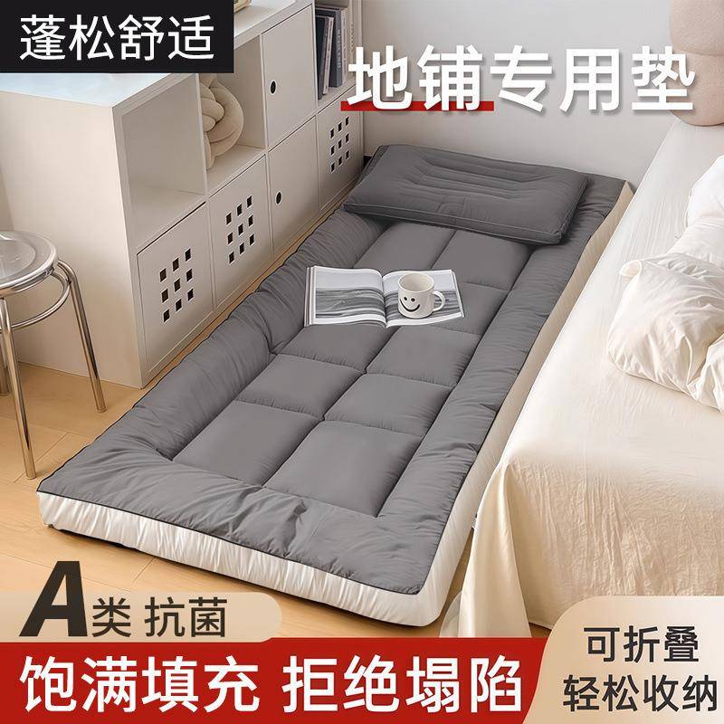 地垫睡垫榻榻米地铺专用睡垫床垫软垫家用卧室出租房可折叠不塌陷
