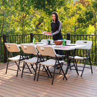 折叠桌户外便携式 家用阳台餐桌户外露营野餐桌子