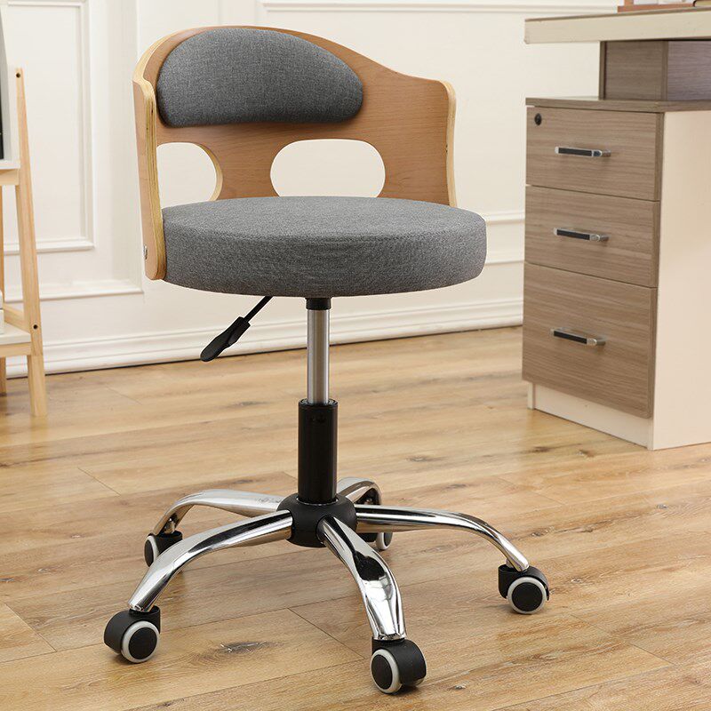 欧式吧台椅现代简约靠背椅收银台滑轮升降高脚凳椅前台椅家用转椅