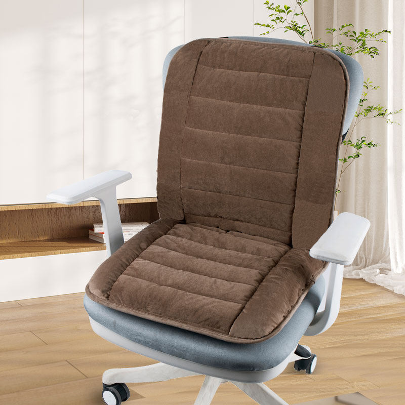 椅子加热坐垫靠垫一体冬季加厚办公室久坐学生宿舍座椅垫电暖垫子