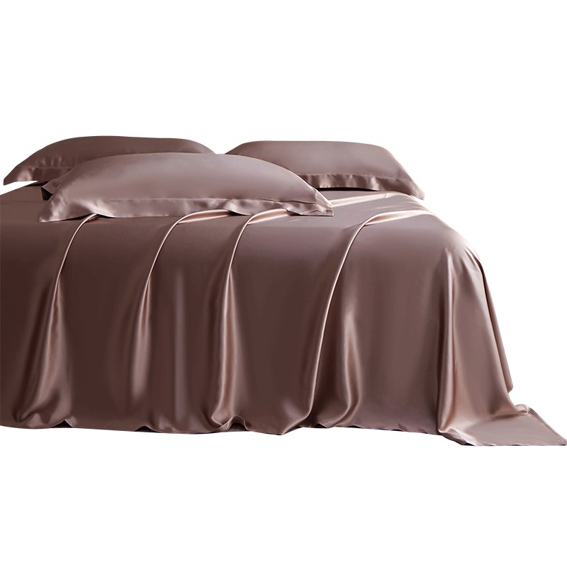 枕水人家重磅25姆米100%真丝床单桑蚕丝绸床罩床笠床包1.8m定制