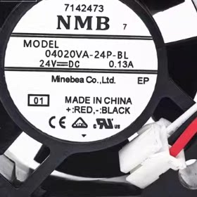 原装NMB 04020VA-24P-BL 24V 0.13A 4020 4CM 7系安川850专用风扇