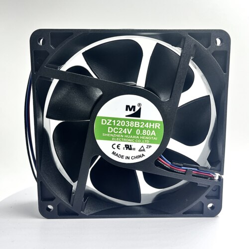 全新 DZ12038B24HR 12038 24V 0.80A 12CM大风量变频器散热风扇