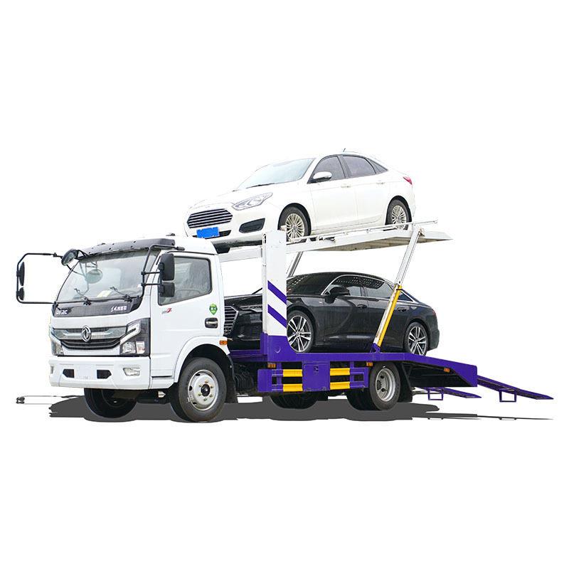 二位商品车运输车 四位双层轿运车 手动支腿车辆上板更平稳