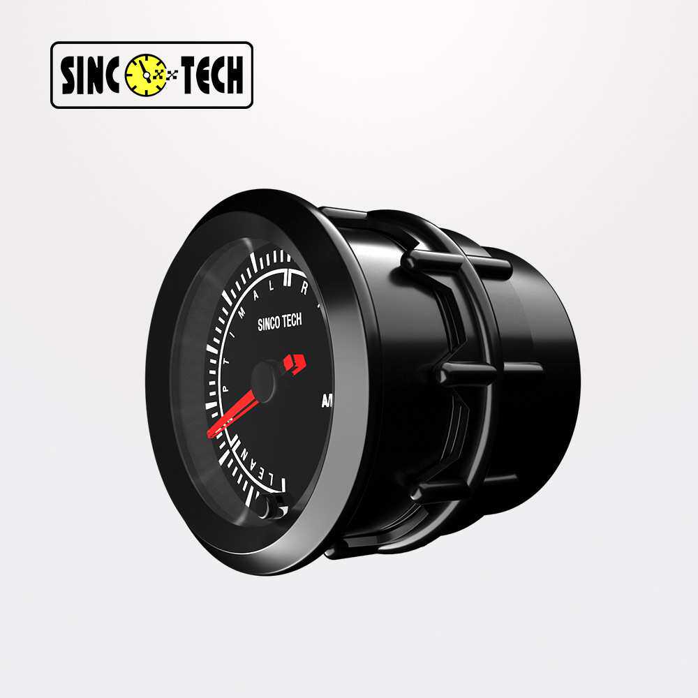 SINCOTECH高速步进电机2吋7彩可调赛车空燃比例表黑色52mm DO6378