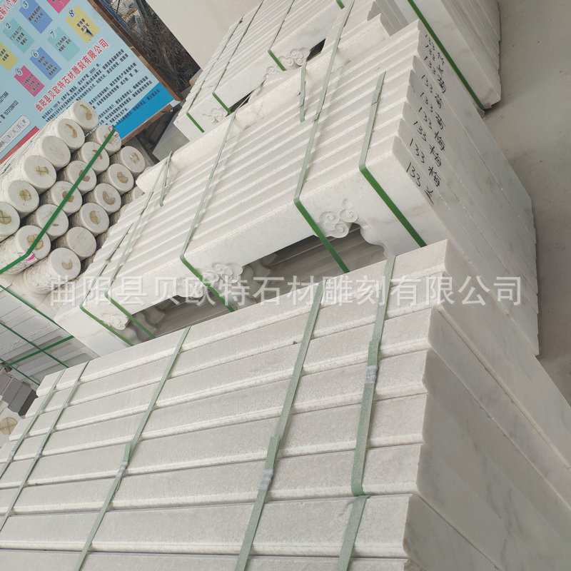 厂家汉白玉栏杆大理石护栏杆河道景观青石园林雕塑花岗岩栏板