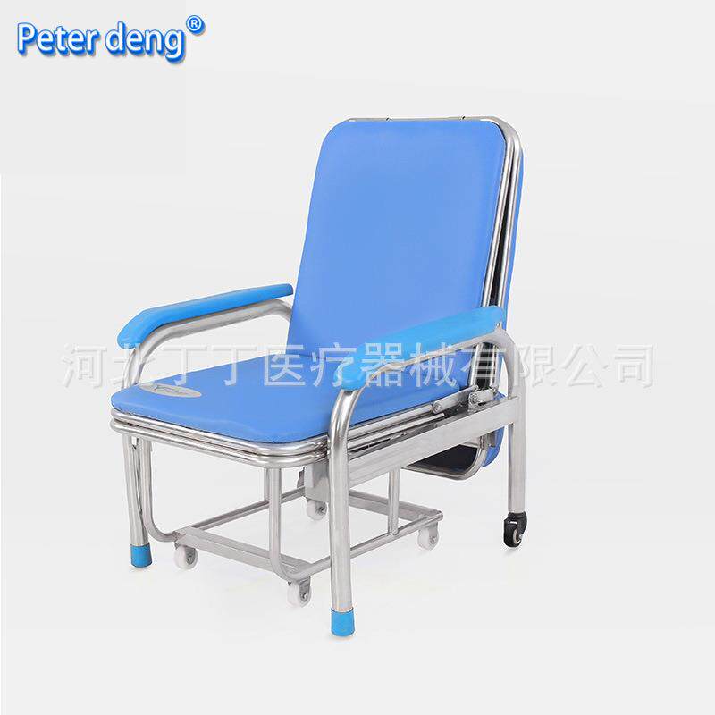折叠陪护椅 午休椅可躺简易住院陪护椅床两用折叠床 陪床折叠椅
