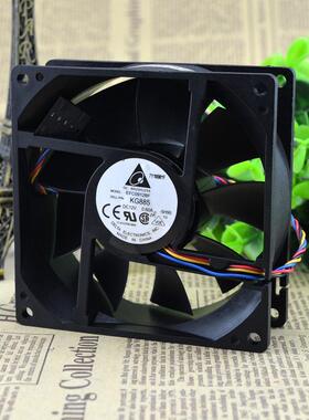 台达EFC0912BF KG885 12V 0.60A 9CM 9032 4线 温控 散热风扇