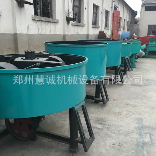 大型圆盘耐火泥轮碾搅拌机750型湿式石灰粉混砂机煤矸石轮碾机
