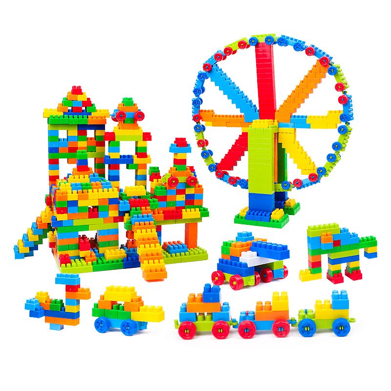 积木拼装玩具益智智力开发动脑4拼图1一3岁儿童5男孩2大颗粒6女孩