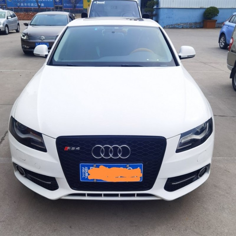 09 10 11 12款奥迪A4L改装RS4蜂窝中网A4L前进气格栅RS4中网雾灯