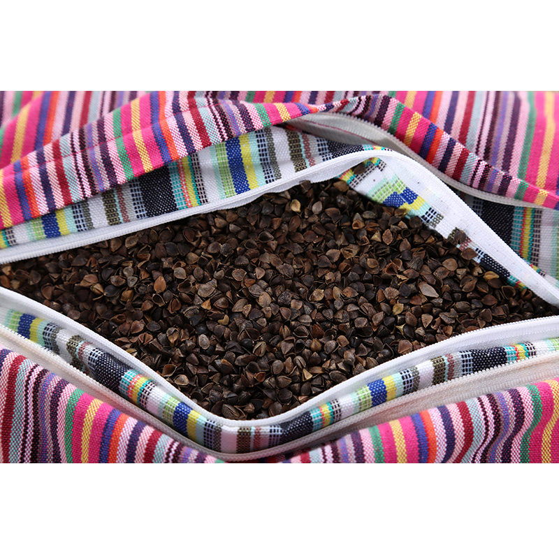 全荞麦壳方枕头老粗布按摩助睡眠老式学生单人青年甜荞皮颈椎枕芯