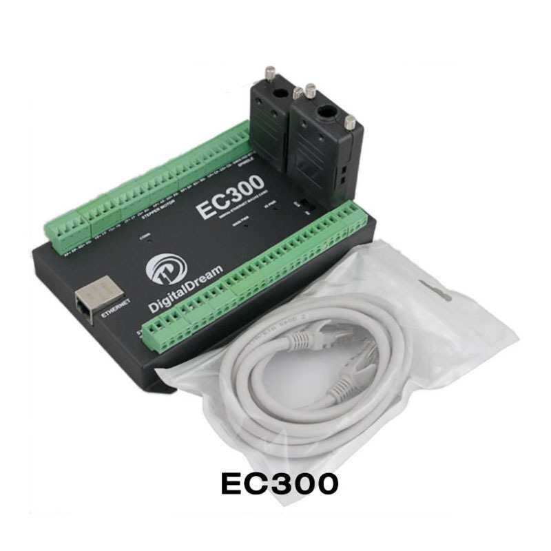 运动控制器以太网6轴 mach3雕刻机控制器数控机床控制EC300