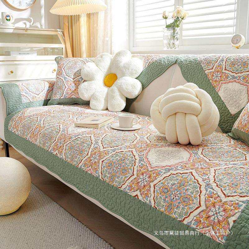 美式田园纯棉沙发垫布艺防滑田园小清新沙发套罩巾四季通用沙发坐,玩具/童车/益智/积木/模型,毛绒/玩偶/公仔/布艺类玩具,淘宝优惠券,粉丝福利购,淘宝优惠卷
