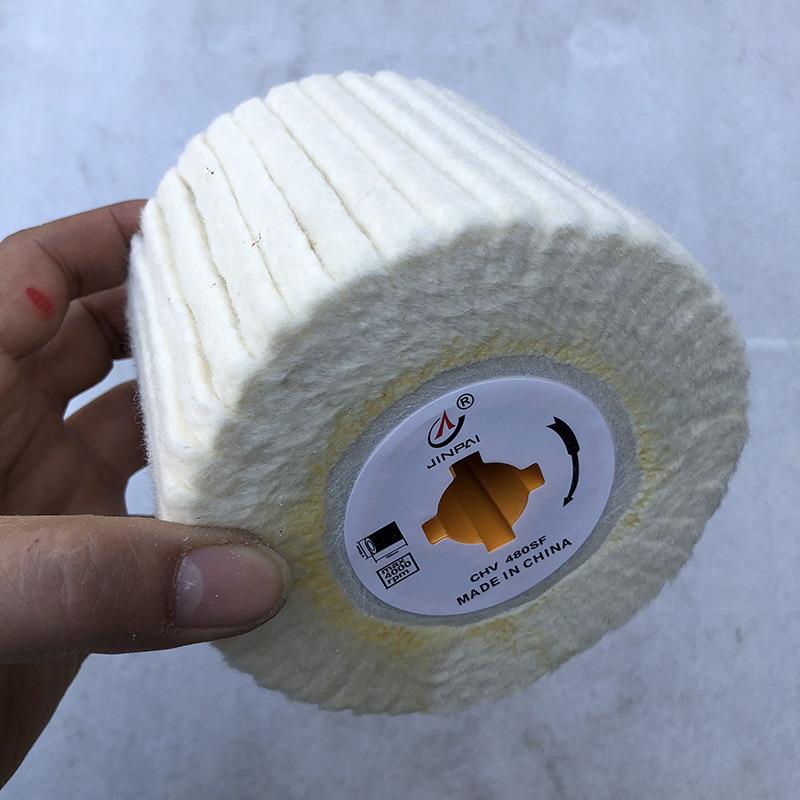 厂家直供拉丝机用羊毛轮 羊毛抛光轮 不锈钢镜面抛光轮角磨机