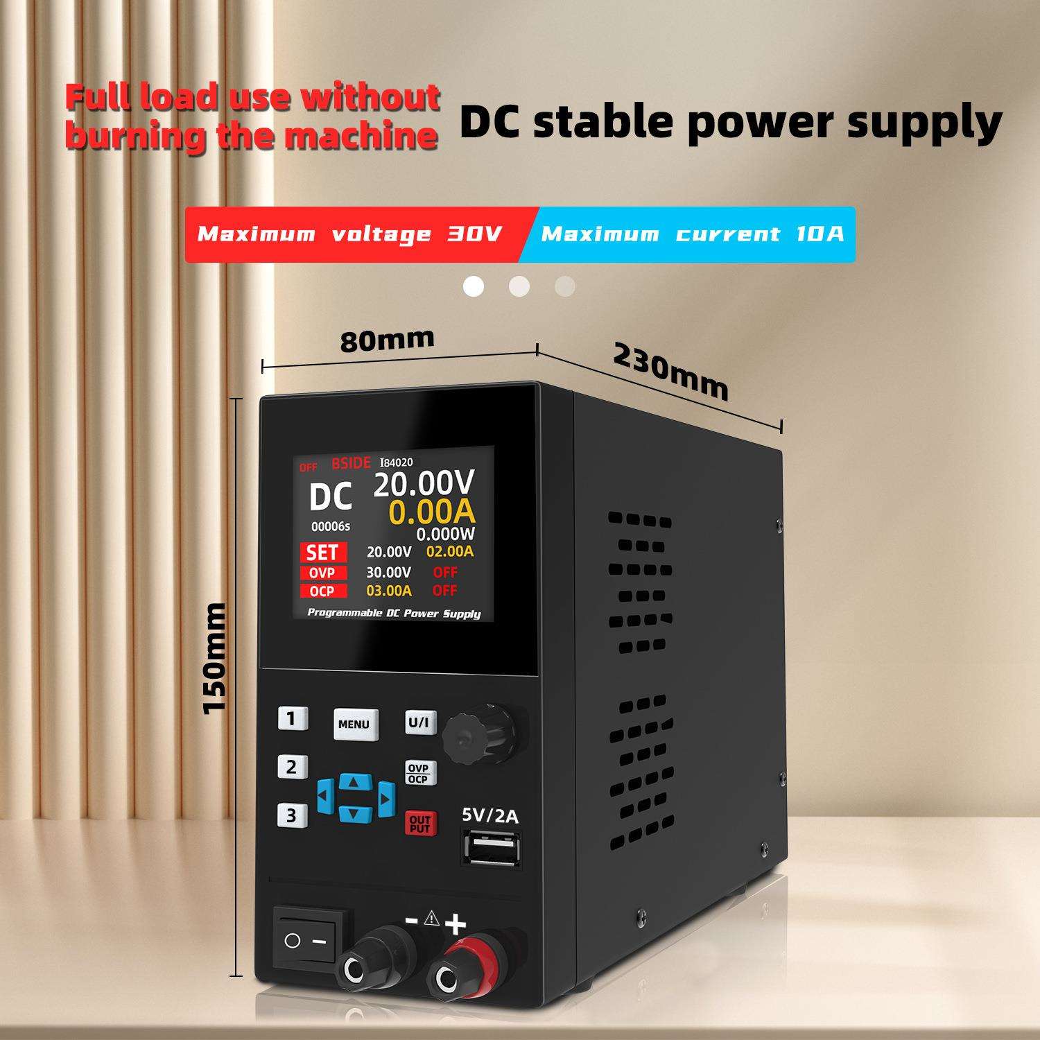 BSIDE可编程直流稳压电源I8手机电脑维修30V10A/40V20A电压可调整