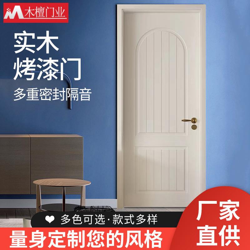 现代简约室内烤漆门复合套装门 卧室隔音套装房门防火烤漆门