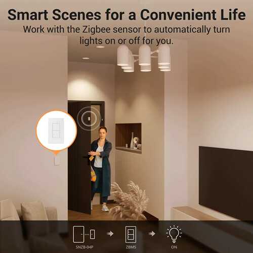 SONOFF ZBM5美式zigbee M5单火零火墙壁开关120型智能易微联现货