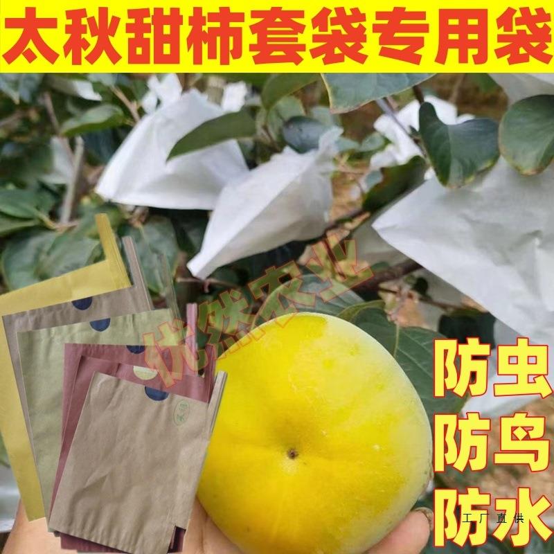 柿子套袋袋太秋柿子防虫防鸟套袋黄晶果红柿纸袋柿子果树套袋