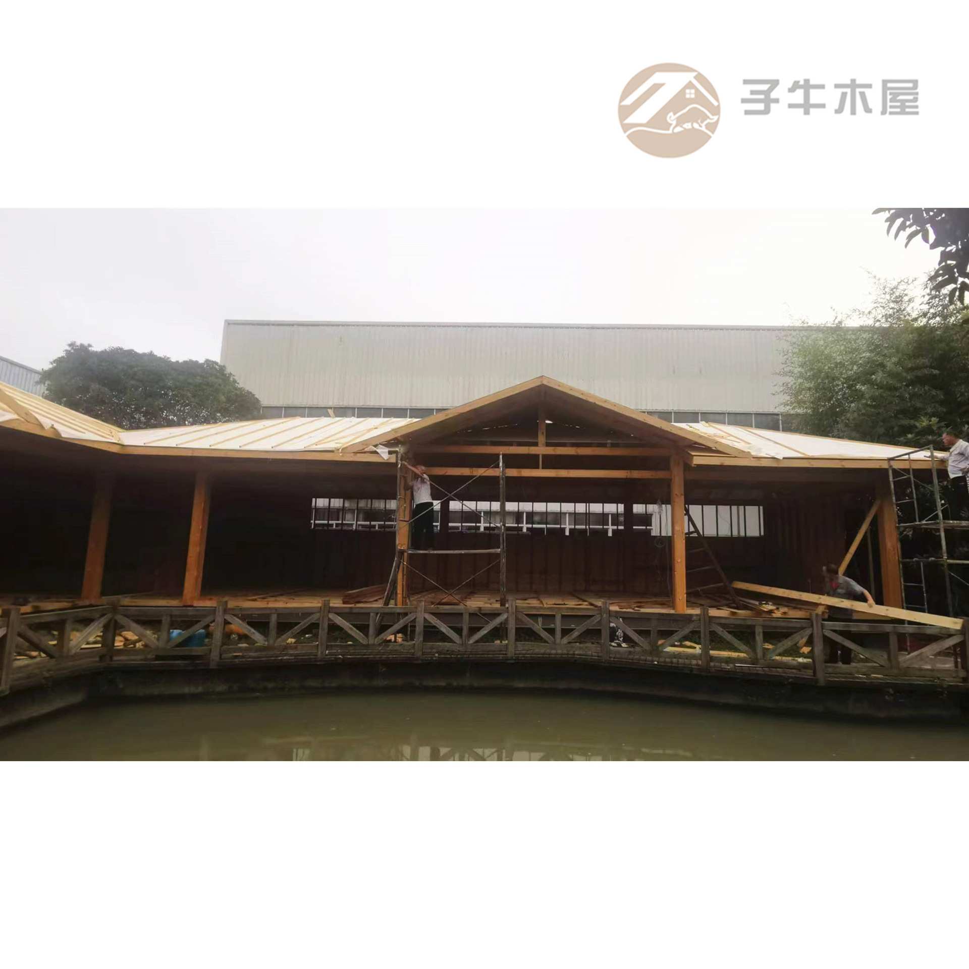 木屋拼装别墅榫卯结构大空间组合式可拆装多少钱水上木屋建造价格