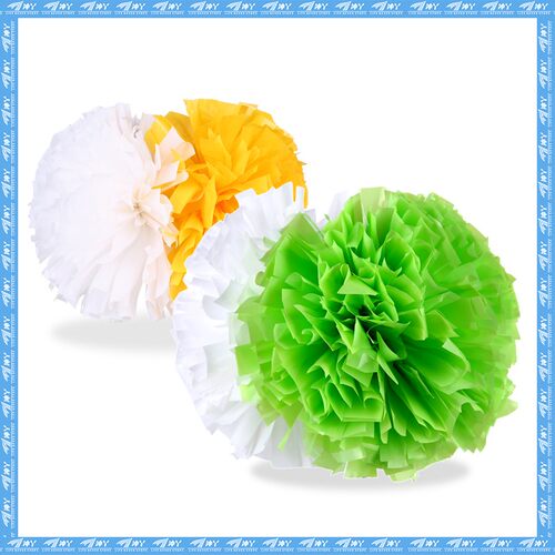 冲丫花球啦啦队手拿花儿童手柄啦啦操小学生演出比赛道具拉拉彩球