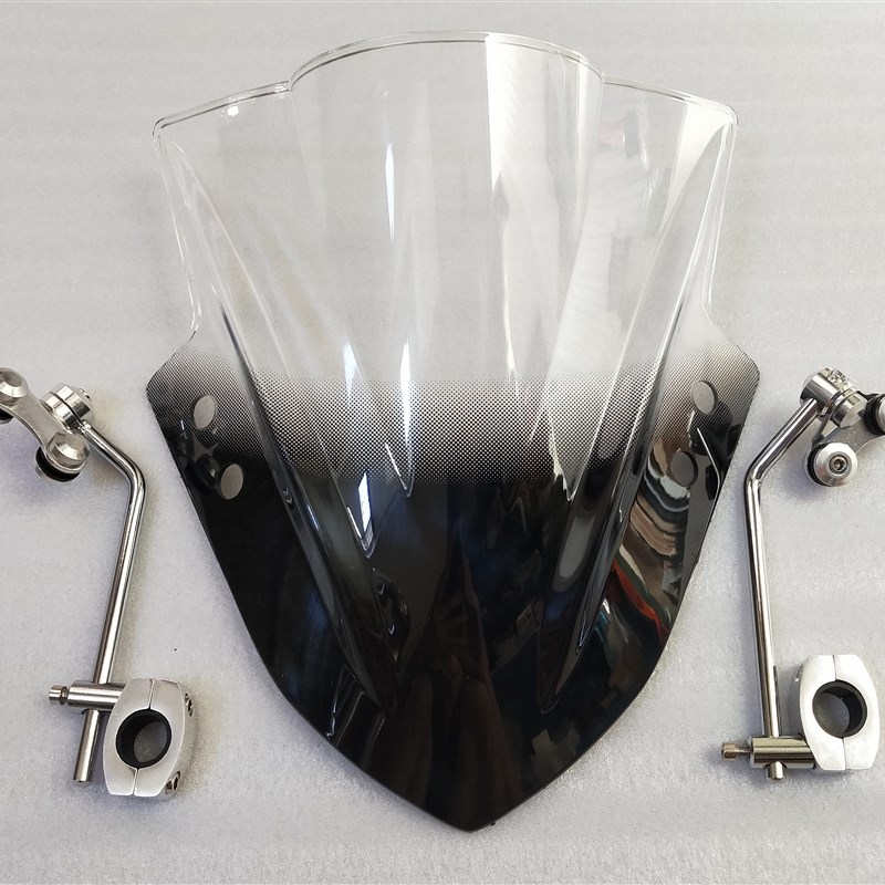 街车通用前挡风摩托车Z400-19年风挡玻璃改装支架