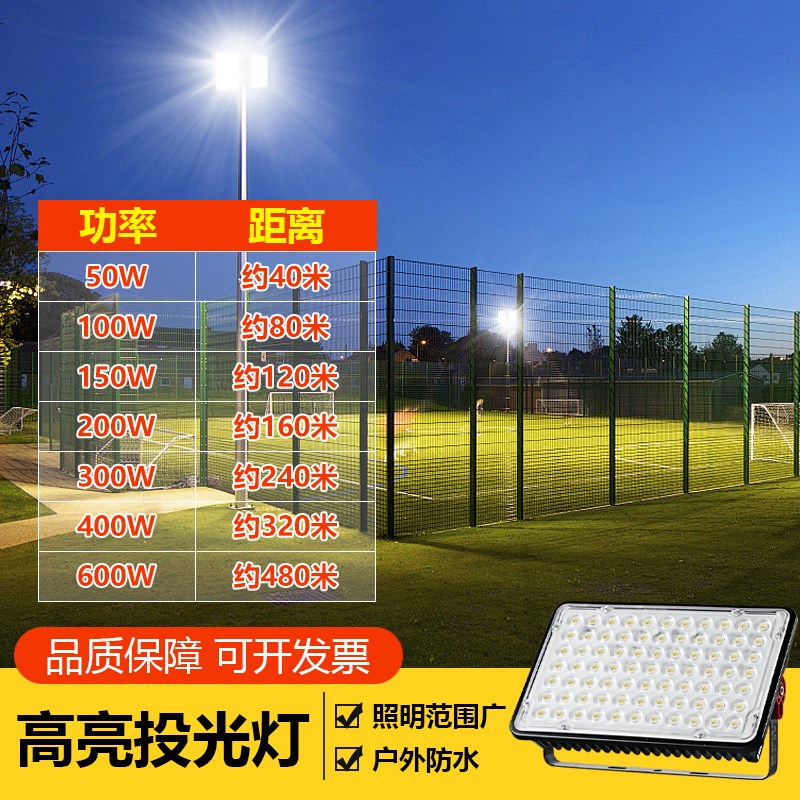 赛群led蚂蚁投光灯户外超亮防水照明灯厂房车间工地夜间工作射灯