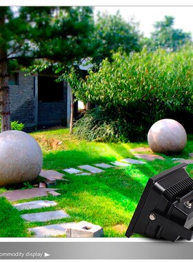 LED室内外投光泛光灯投射灯广告牌景观公园观照明七彩工程灯黑色