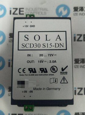 SOLA电源SCD30S15-DN原装