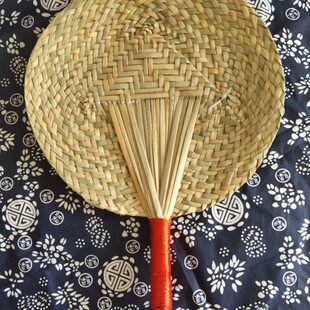 蒲扇老式夏季手摇编织大号圆形宝宝驱蚊手工蒲草幼儿园古风纳凉扇