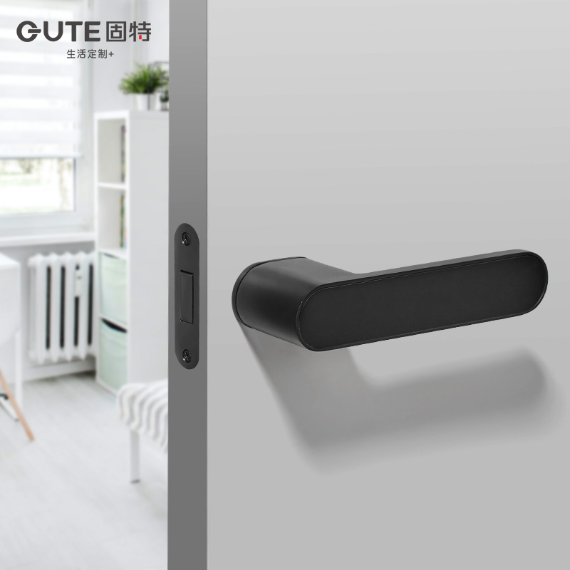 固特生态c门锁室内卧室房门把手现代简约意式极简磁吸静音锁具五